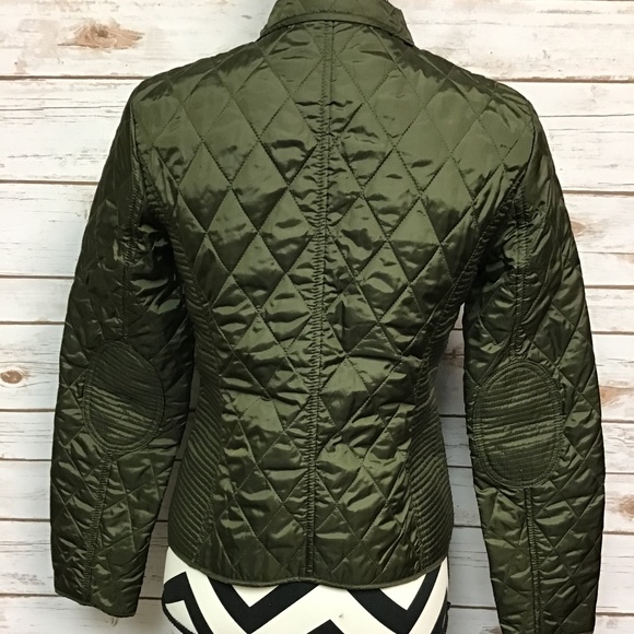 Banana Republic womens olive green quilted jacket - Picture 2 of 4